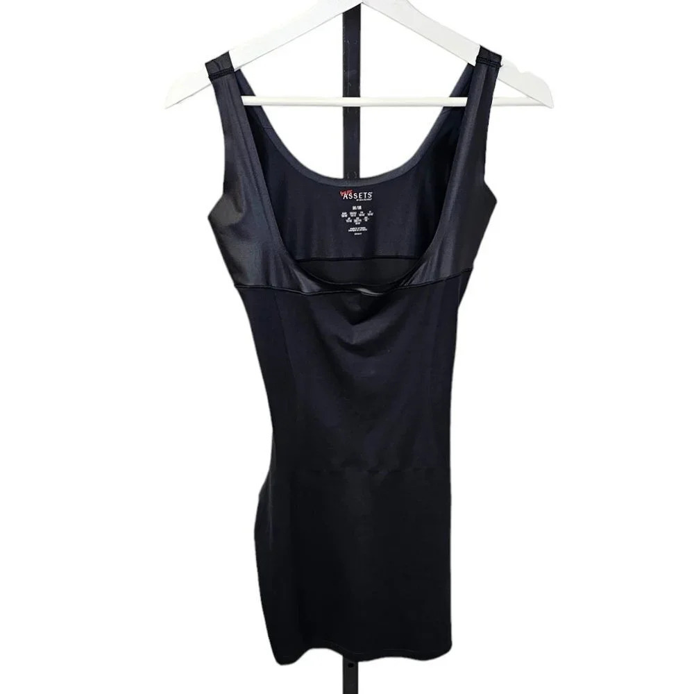 SPANX Open Bust Slip Assets Spot On Slimmers  Black Shaping Slimming Size Medium